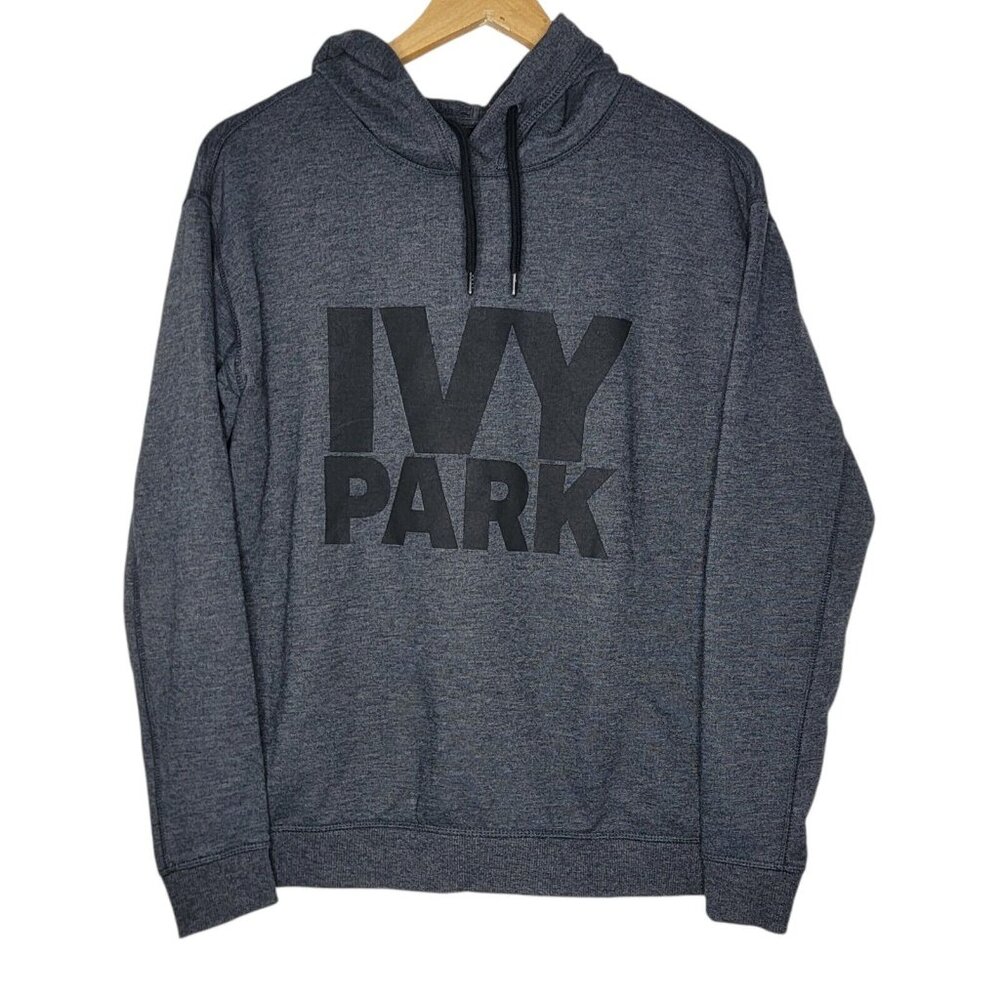 Ivy Park Dark Gray‎ Logo Spell Out Pullover Hoodie Hooded Sweater Men's XS